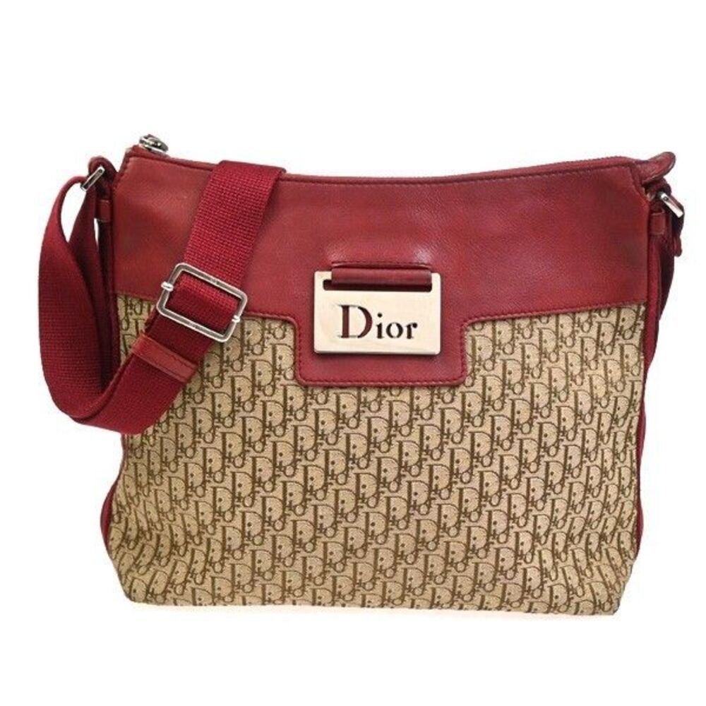 Christian Dior Vintage Street Chic Messenger Diorissimo Canvas And Leather Brown